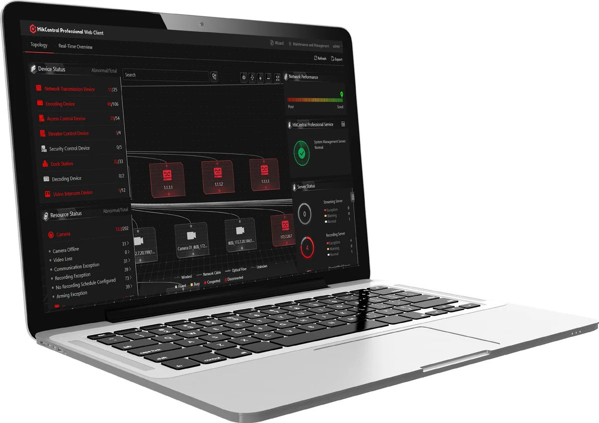 HikCentral Professional · interfaz del folleto V3.0