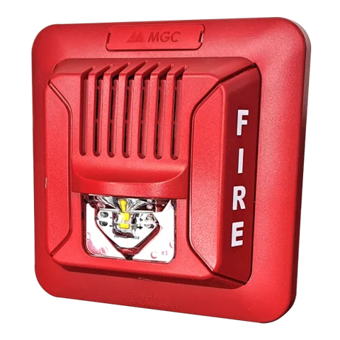 FHS-400-RR · Sirena estroboscópica de pared · rojo