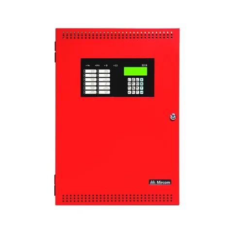 FX-400R · FX-400 addressable panel · red enclosure
