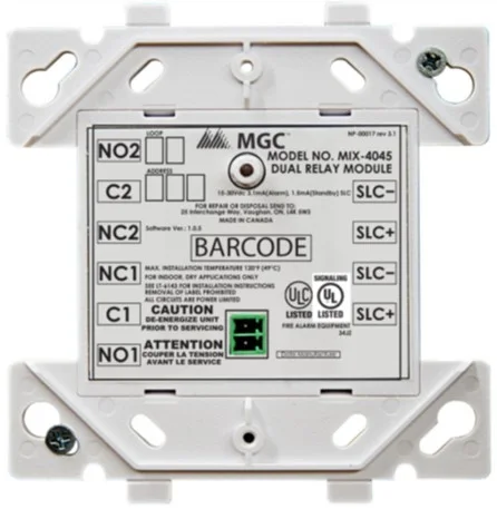 MIX-4045 · Dual relay module