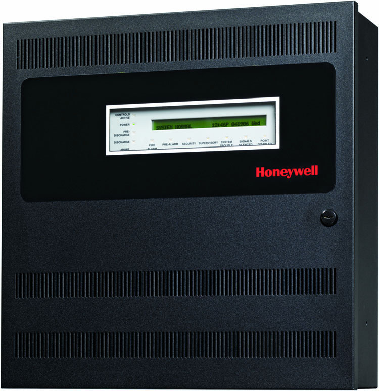 Panel Honeywell XLS120; configuración ilustrativa del fabricante